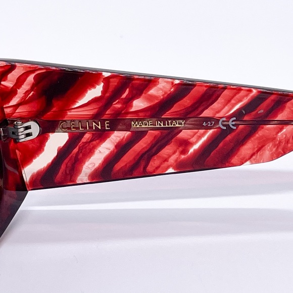 NEW CELINE SUNGLASSES CL40029I 54N WOMEN RED GRAY EYEWEAR CELINE - Picture 10 of 11